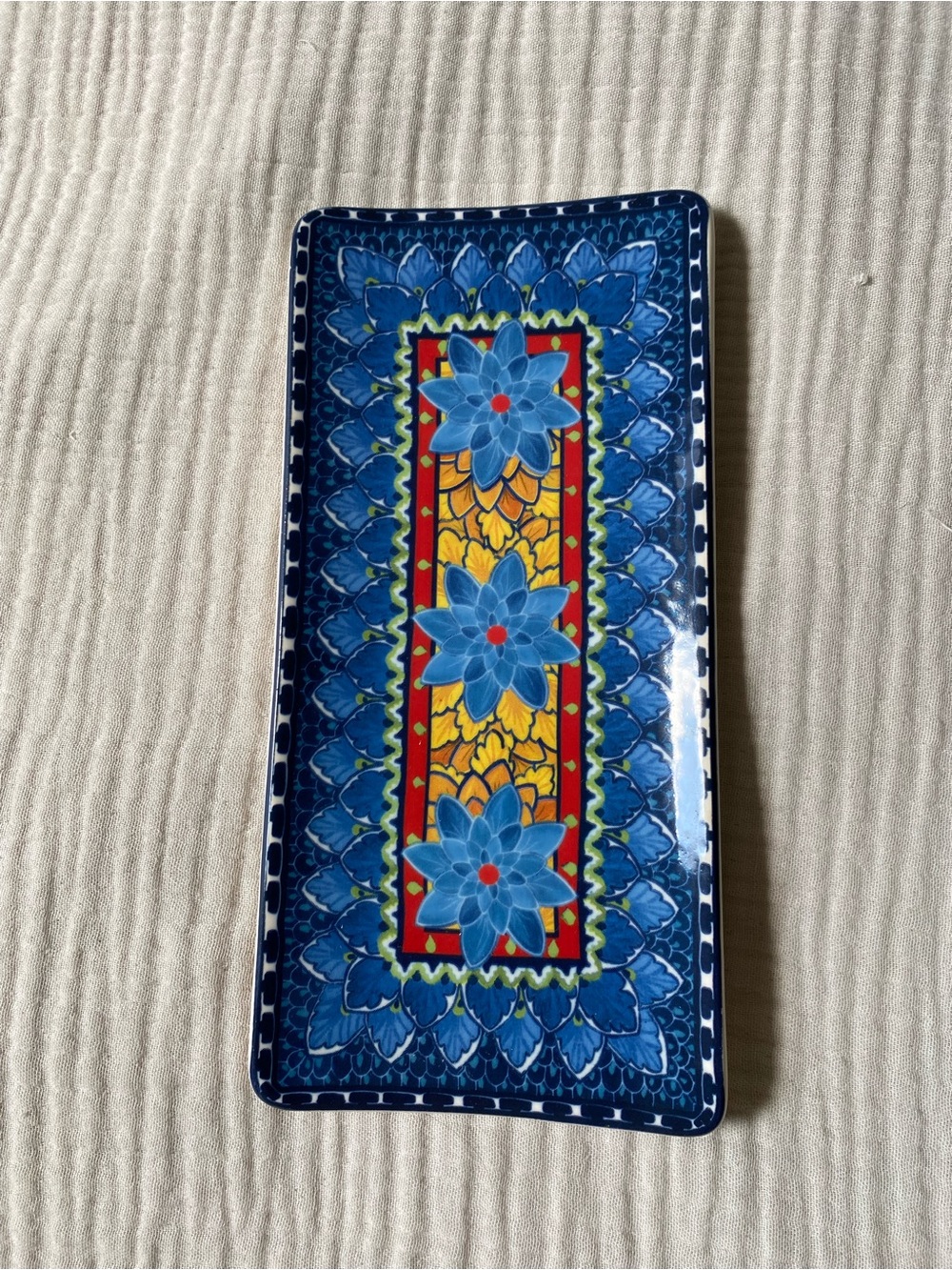 Williams Sonoma Sicily Ceramic Spoon Rest Made in Italy. Excellent Condition!